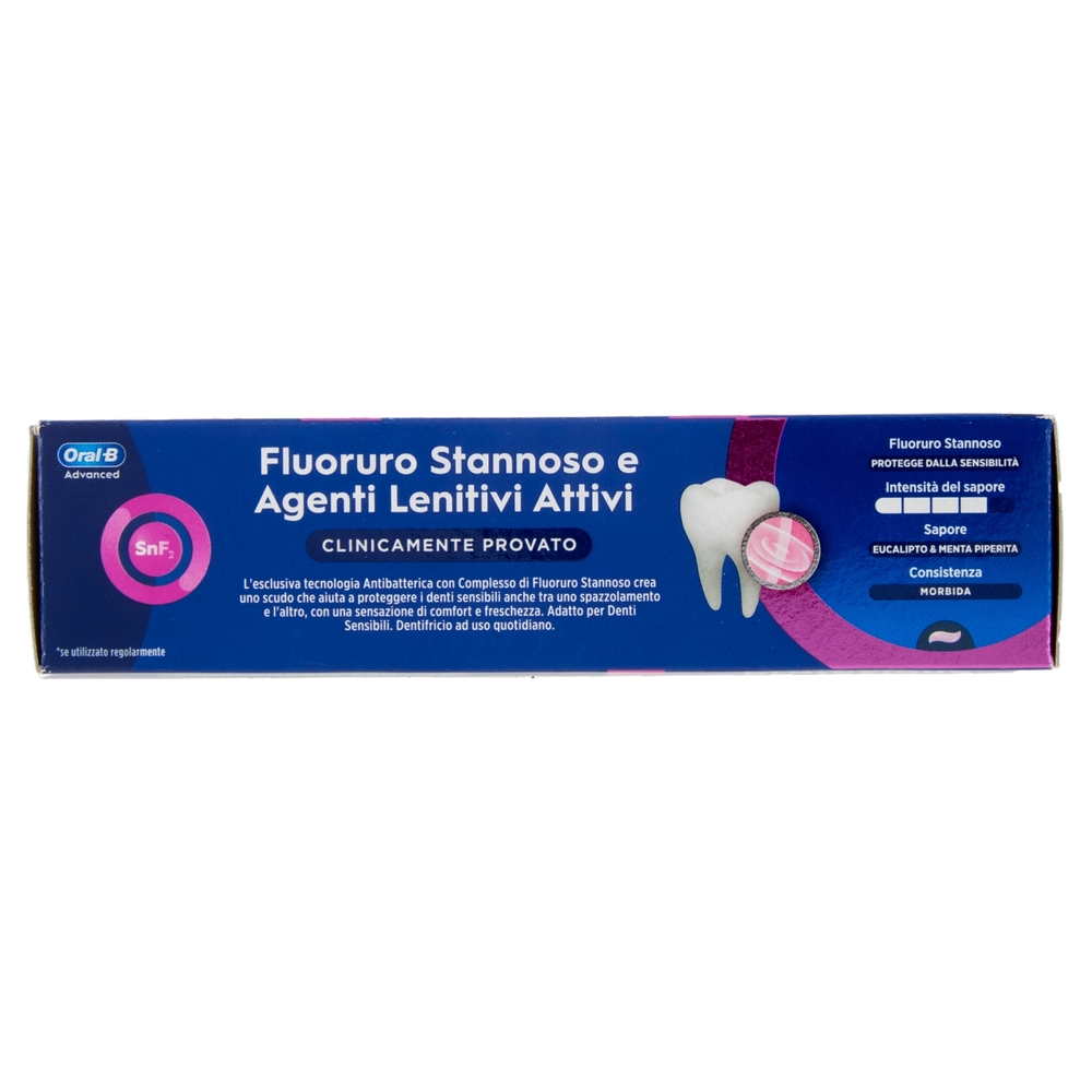 Oral-B Advanced Dentifricio Protezione Sensibilità Sensazione di Comfort 75 ml